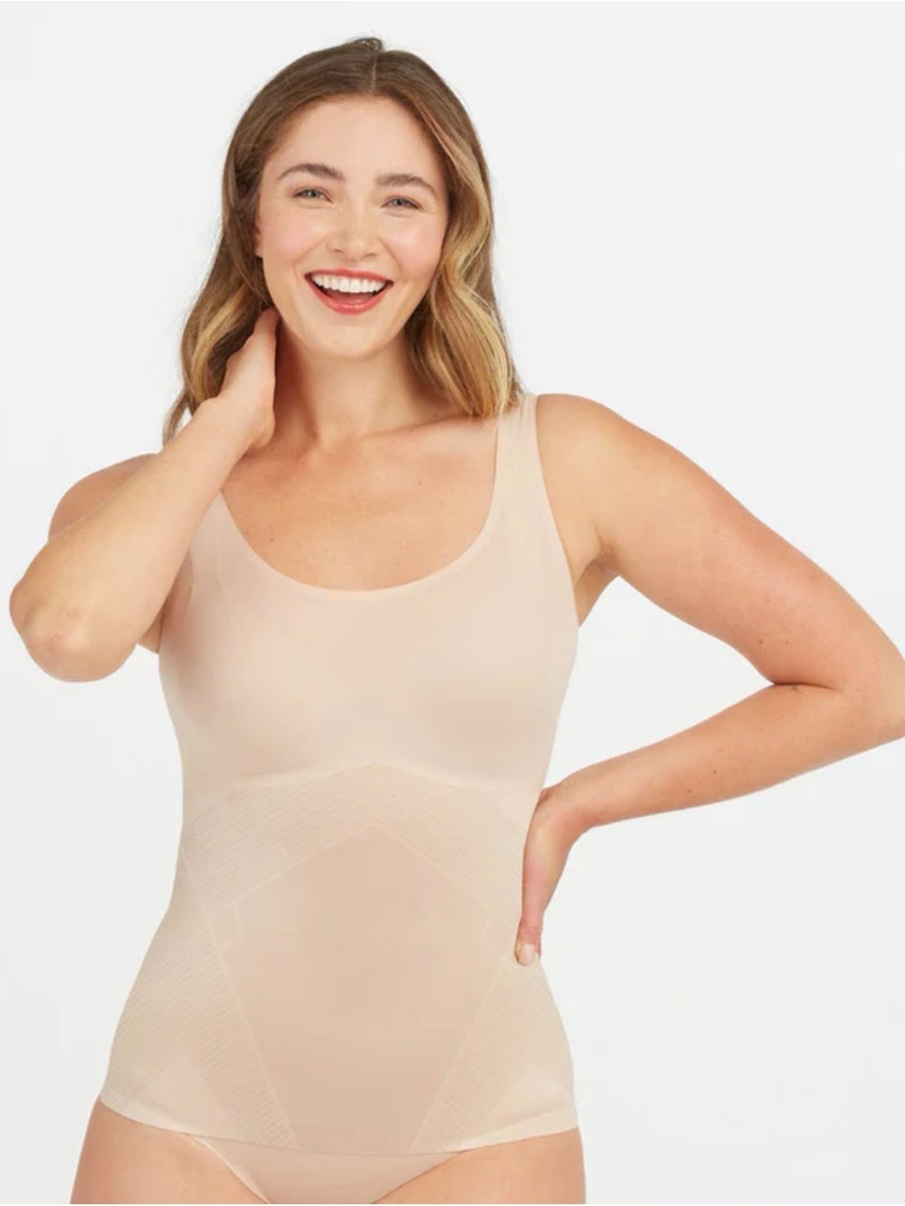 Spanx Thinstincts 2.0 beige Shapewear Tank 1X
